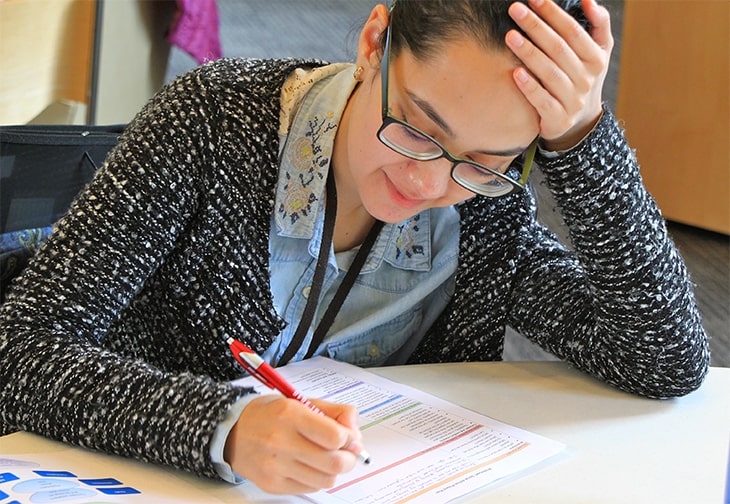SUSI 2016 participant Nigina Nasirova studying