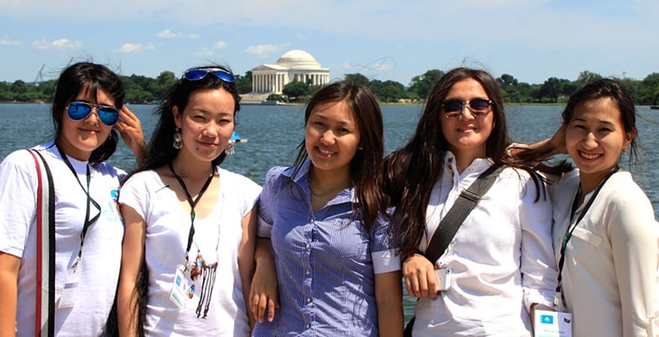 Photo of SUSI participants in Washington D.C.