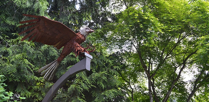 Photo of the Freedom Eagle sculpture