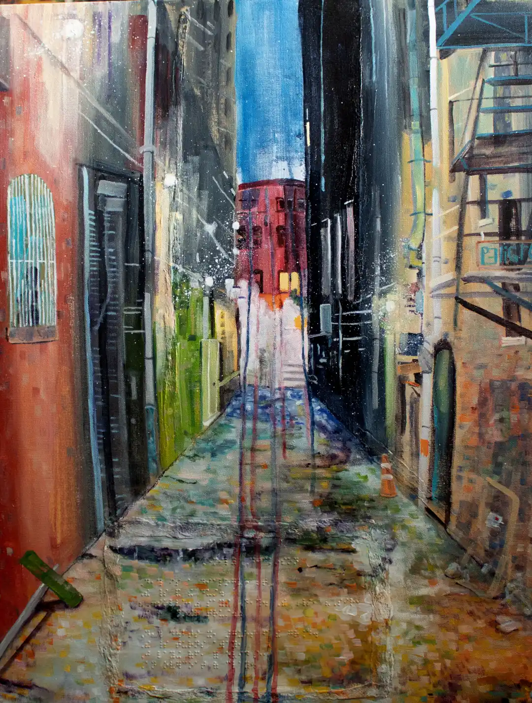 Ian Shearer, Peligro, 28 x 22, mixed media, 2016