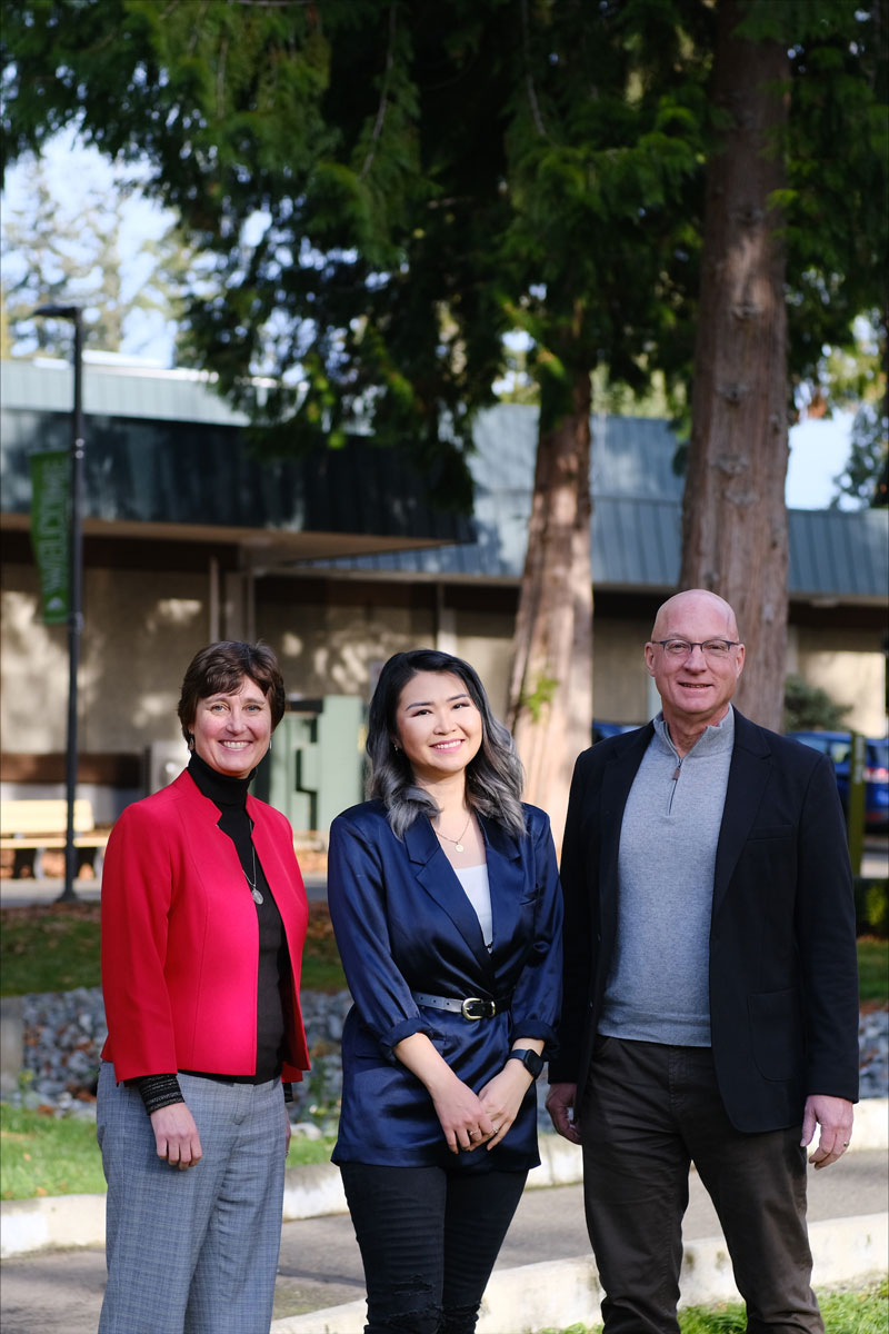 Wendy Stewart, Uyanga Erdenebileg, and George Fraiser