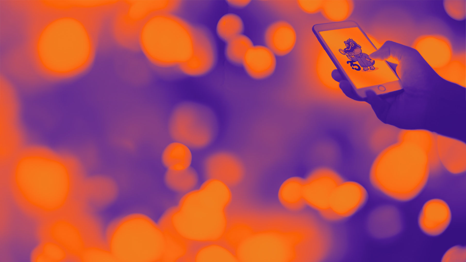 A person holding a mobile device