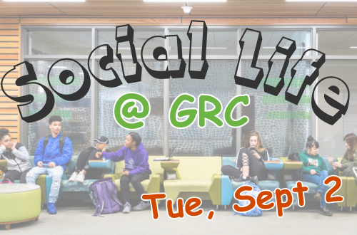 Social Life at GRC event. Tuesday, Sept 2nd