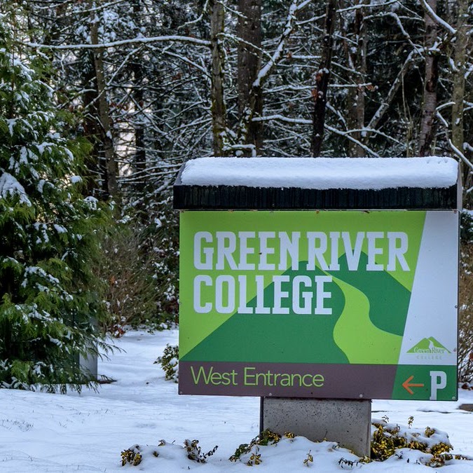 GRC monument sign covered in snow