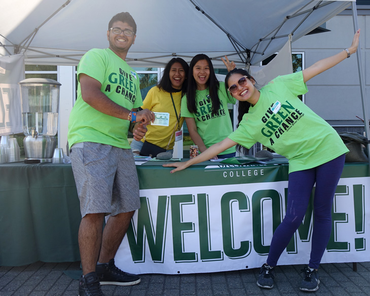 The welcome crew make sure new students feel welcome during orientation week.