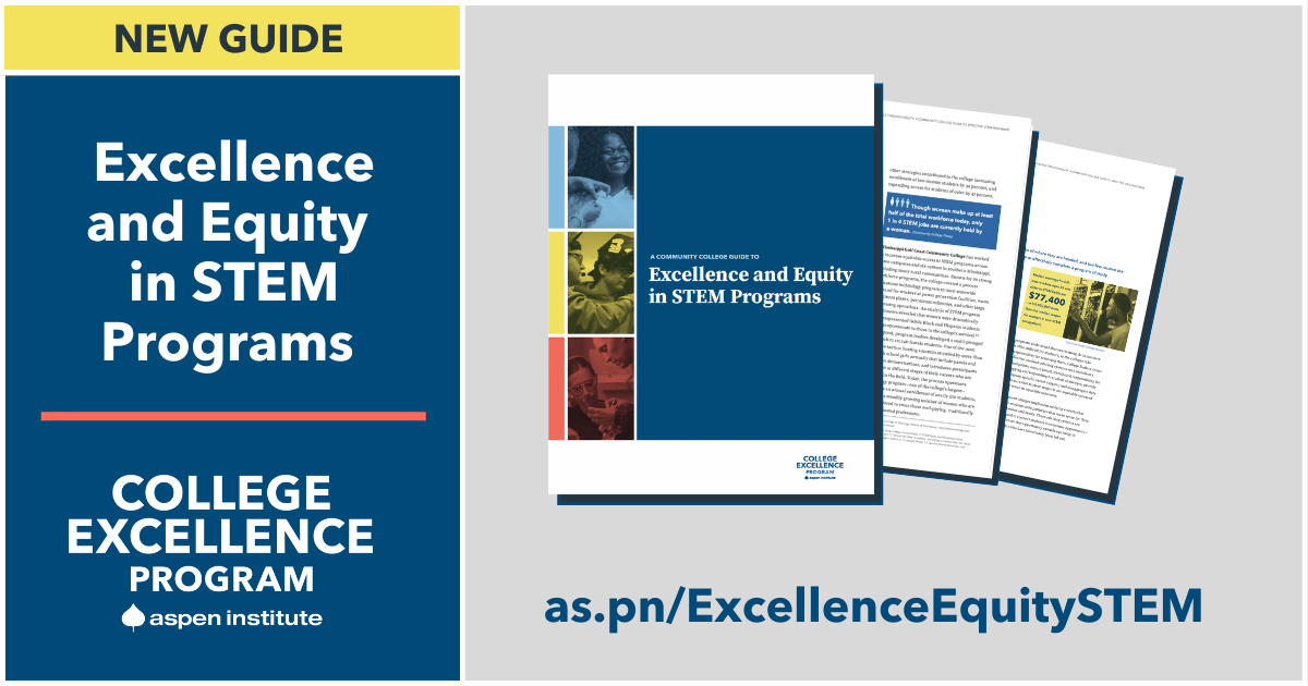 Cover of Community College Guide to Excellence and Equity in STEM Programs