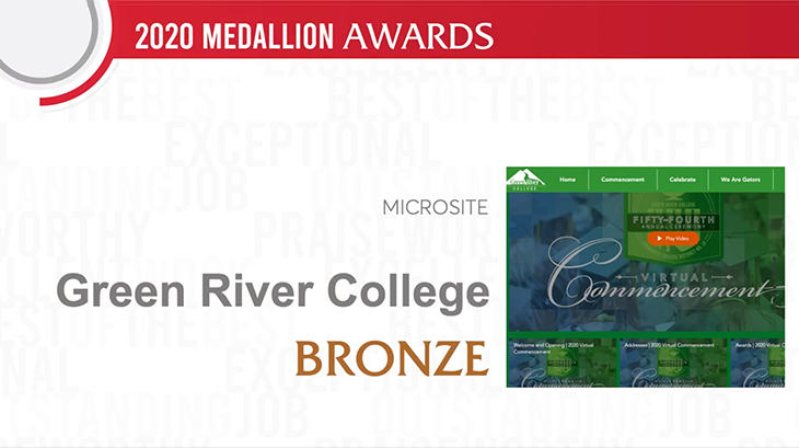 GRC wins bronze for commencement microsite
